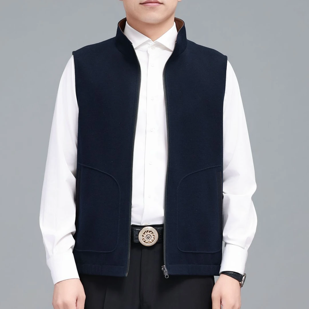 美良 新款马甲男士商务休闲款拉链2493