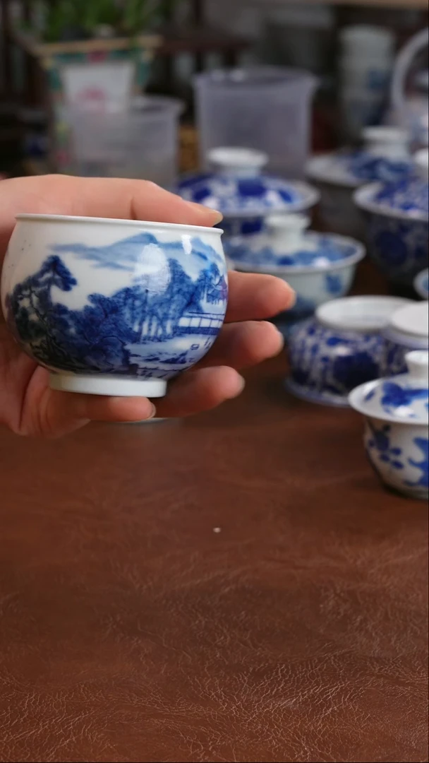 景德镇高端茶器夥*景德镇纯手工手绘高端茶器