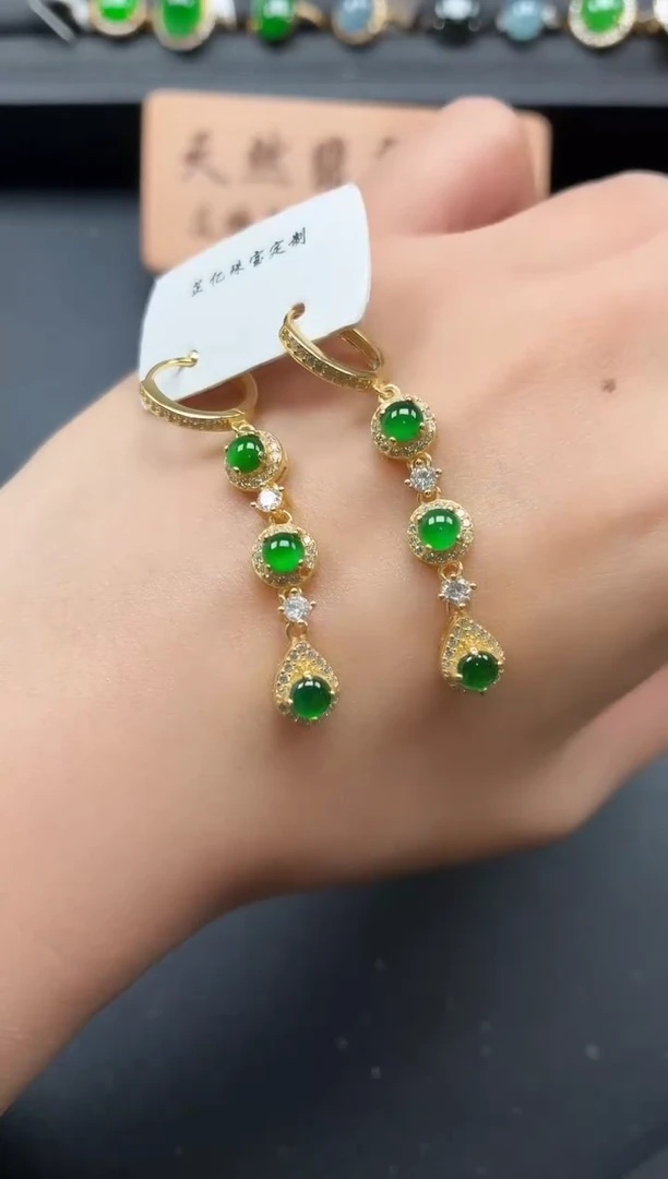 银S925镶嵌戒指翡翠111