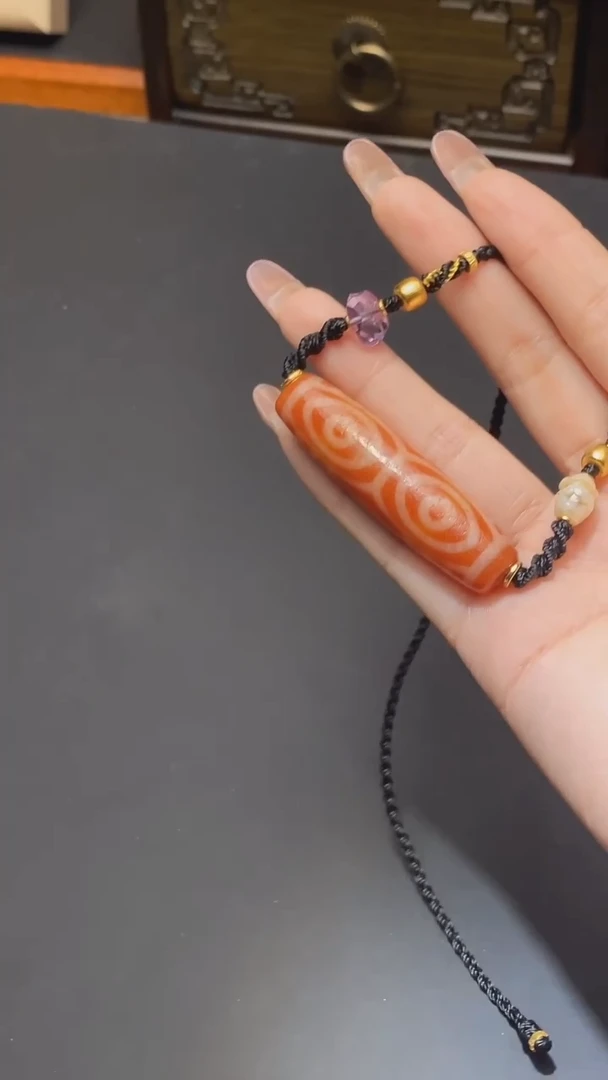 【闪购商品】玛瑙/玉髓颈饰未镶嵌美鸿红肉l六锁骨链