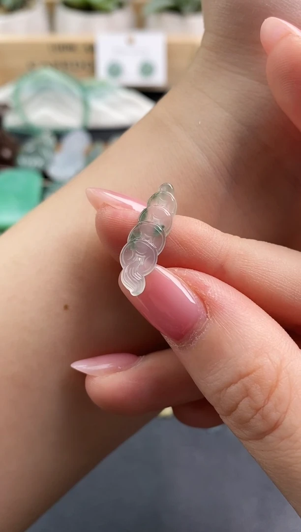 颈饰未镶嵌翡翠钱串子