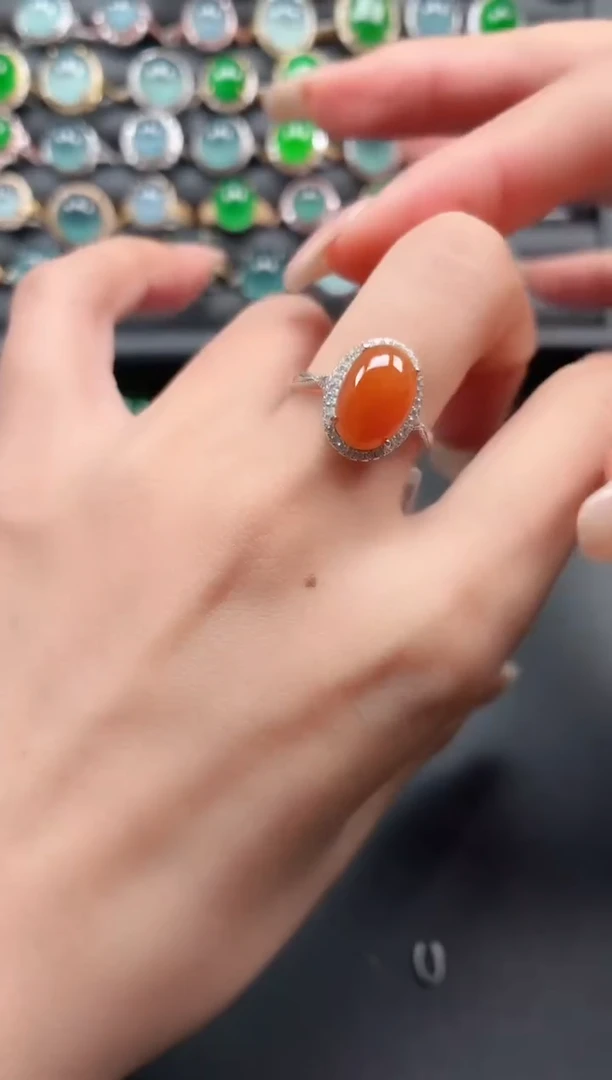 银S925镶嵌戒指翡翠111111111