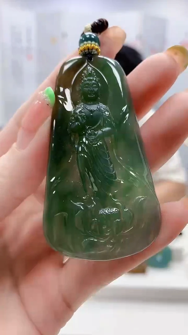 未镶嵌定制翡翠5028ry-毛货挂件4