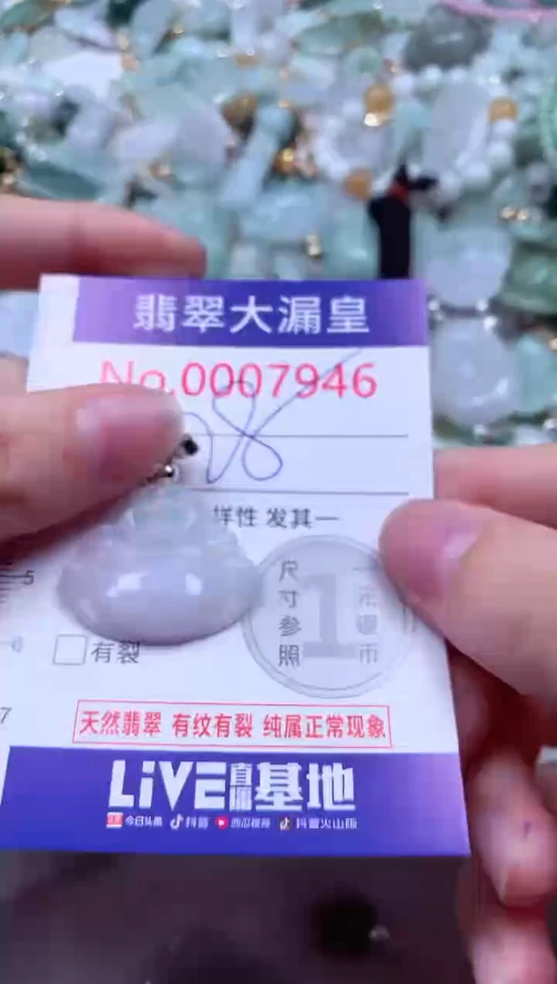 吊坠(不含链)未镶嵌翡翠7946