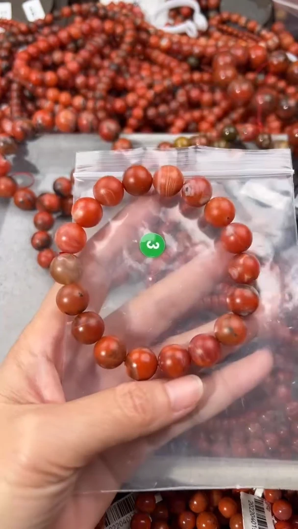 南红玛瑙手串未镶嵌12+