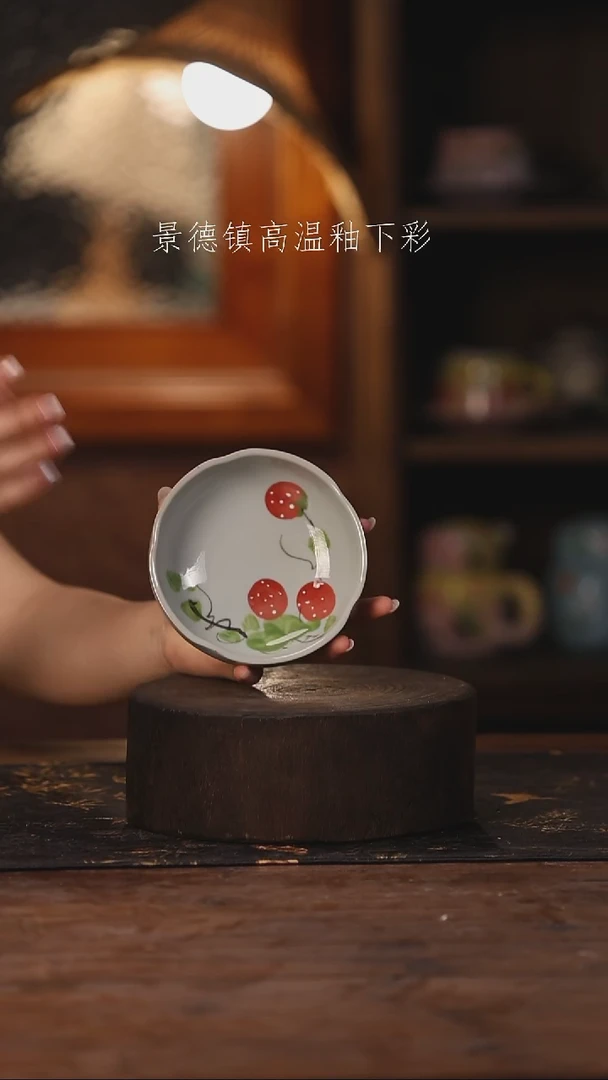 陶瓷景德镇高温釉下手绘陶瓷458