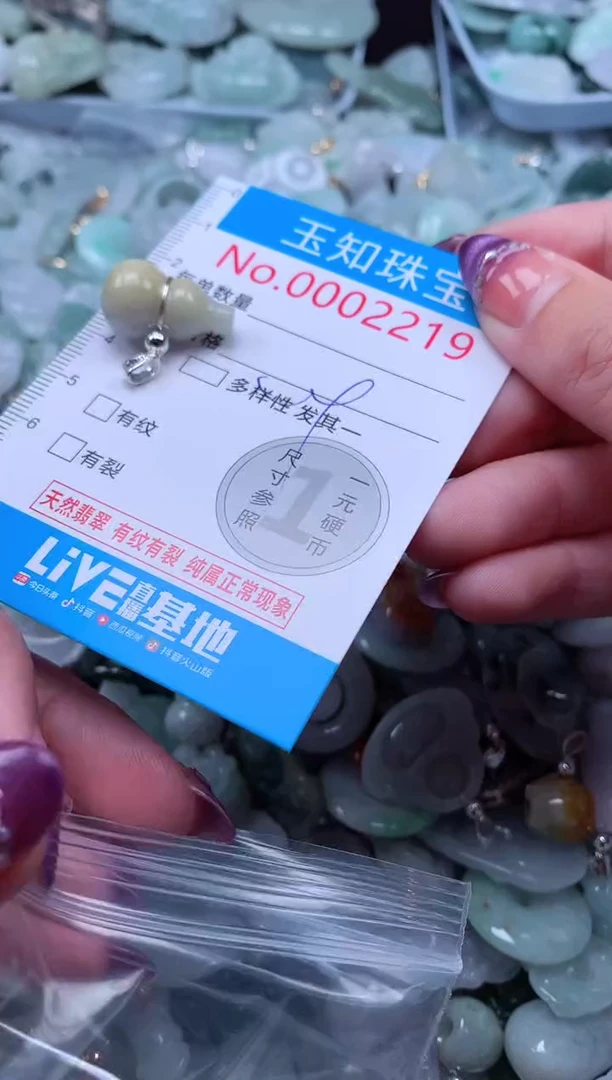 翡翠未镶嵌吊坠(不含链)2219