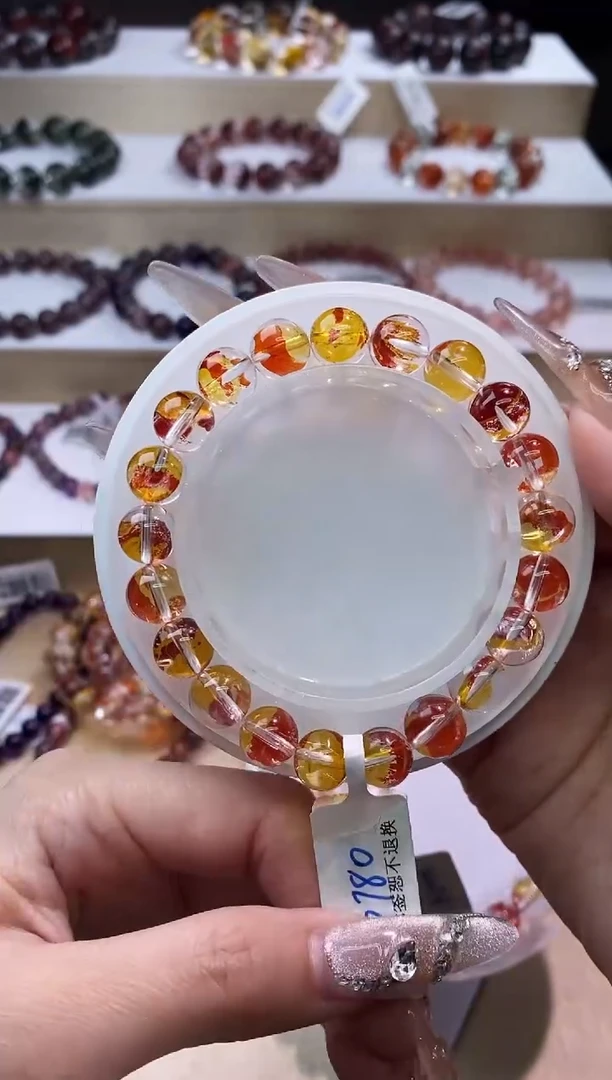 【闪购商品】水晶手链未镶嵌锦鲤胶花9m+