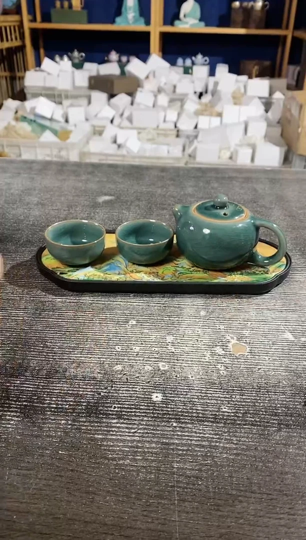 【闪购商品】其他哥窑西施壶+2杯+茶盘·
