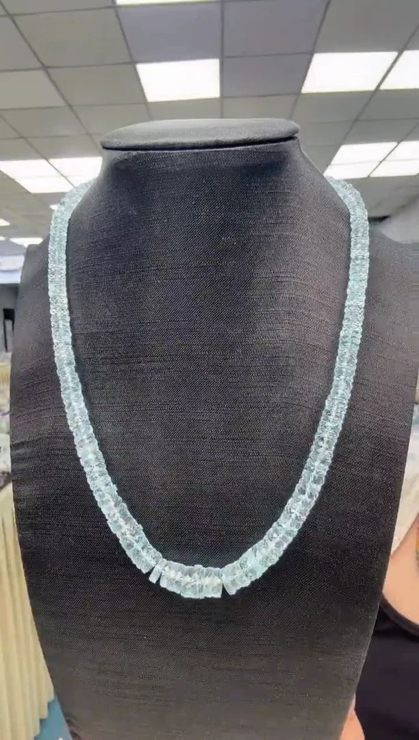 银S925镶嵌手链海蓝宝石011