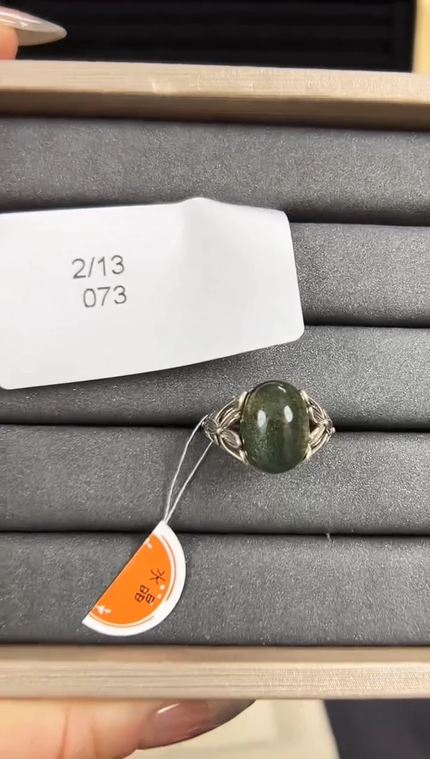 【闪购商品】水晶戒指银S925镶嵌发一（073）