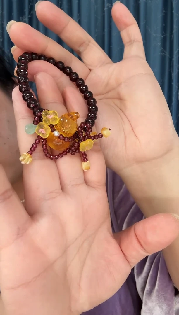 手链琥珀未镶嵌琥珀葫芦手链