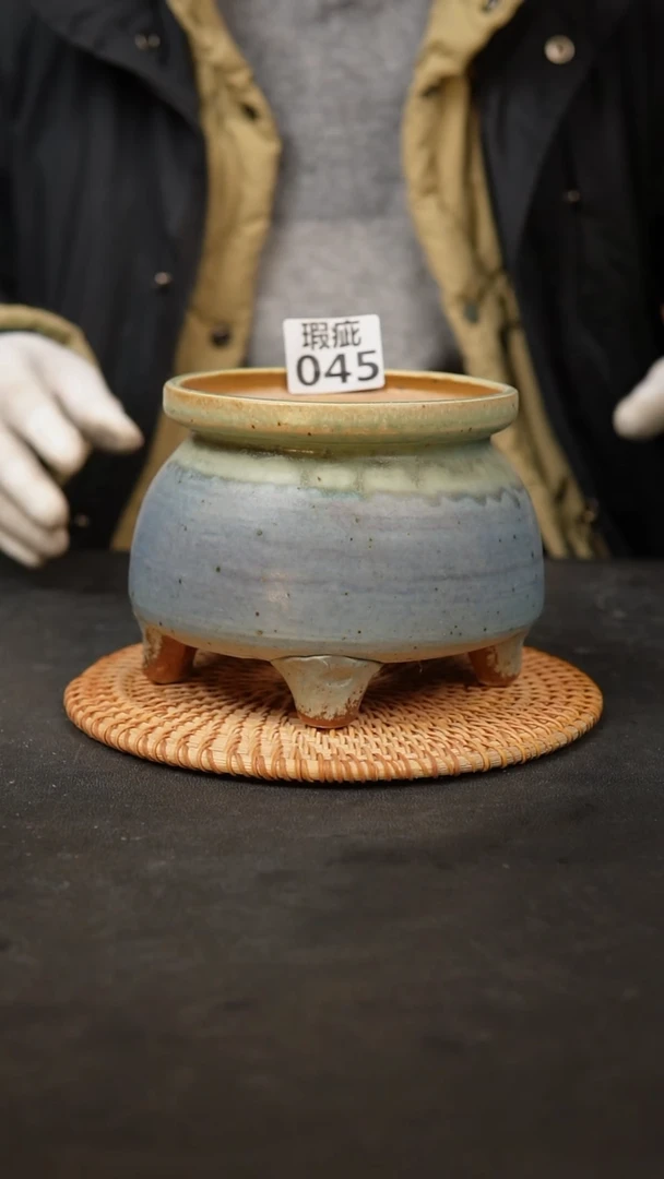 【闪购商品】瓷片045泥泥手工花盆