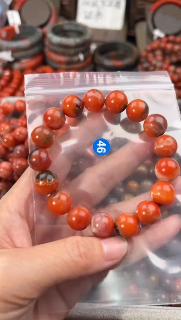 未镶嵌手串南红玛瑙12+