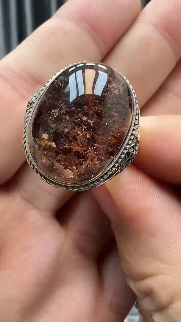 银S925镶嵌戒指水晶水晶戒指