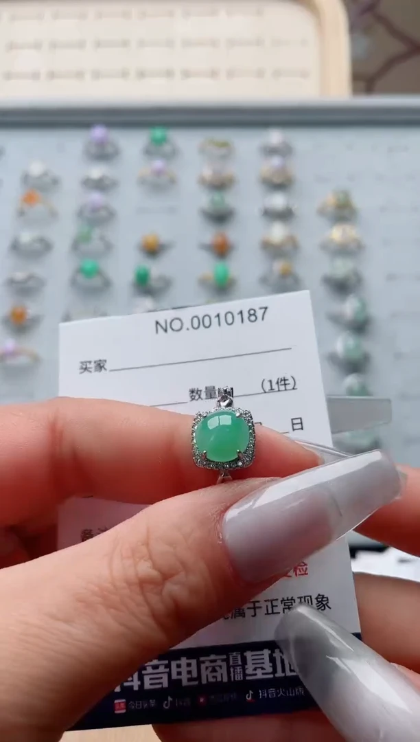 【闪购商品】翡翠戒指银S925镶嵌·