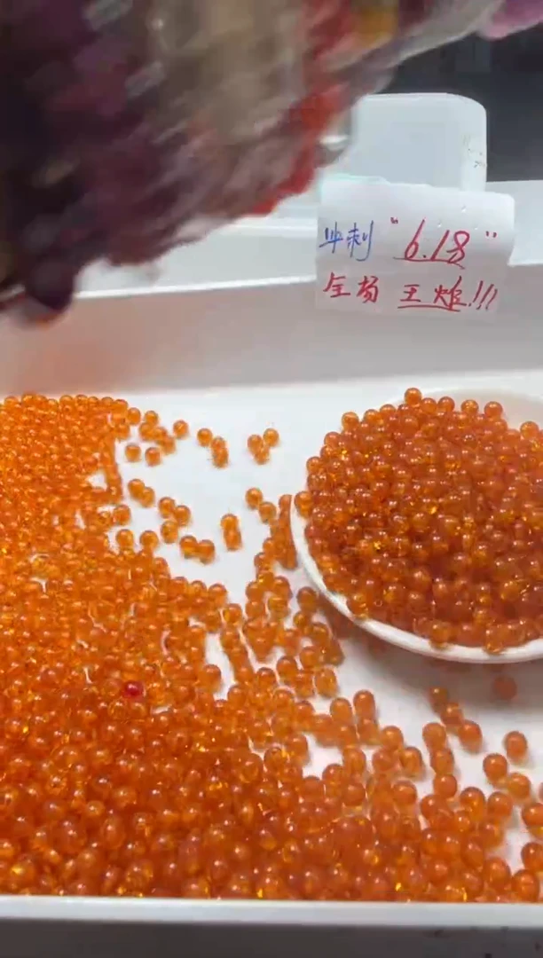 未镶嵌颈饰蜜蜡w92花珀6mm*50颗