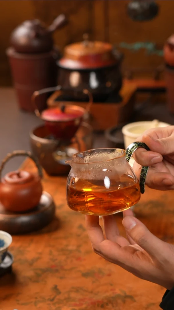 茶具高硼硅公道杯 可明火电陶炉矿物油蜡烛酒精灯