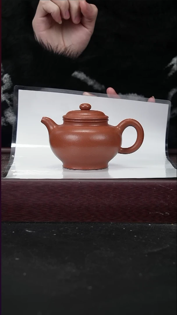 茶壶紫砂  lzx   红降坡   掇只  220cc