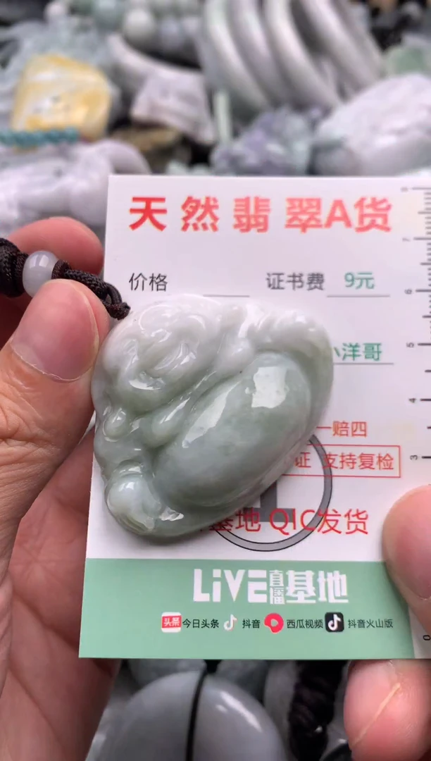 翡翠未镶嵌吊坠(不含链)1