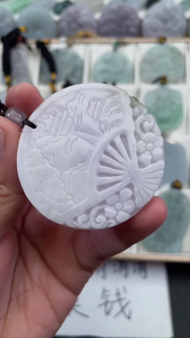 颈饰未镶嵌翡翠天然缅甸翡翠A货63