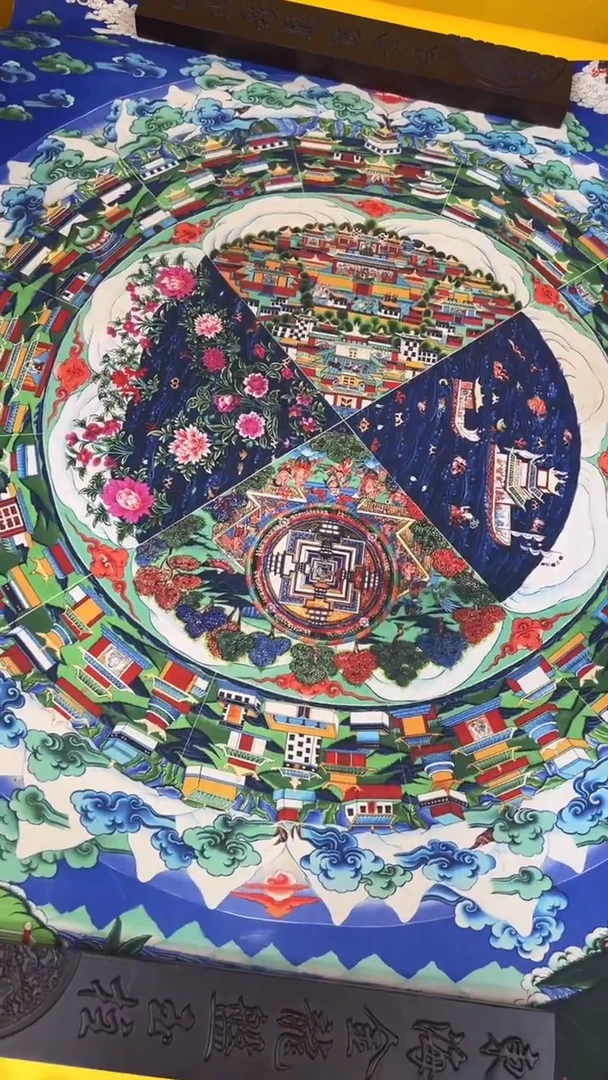 卷轴画绘画类唐卡   16027