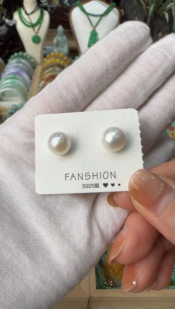未镶嵌耳饰淡水珍珠耳饰