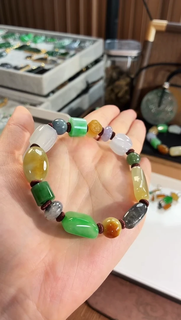 未镶嵌手链翡翠手串