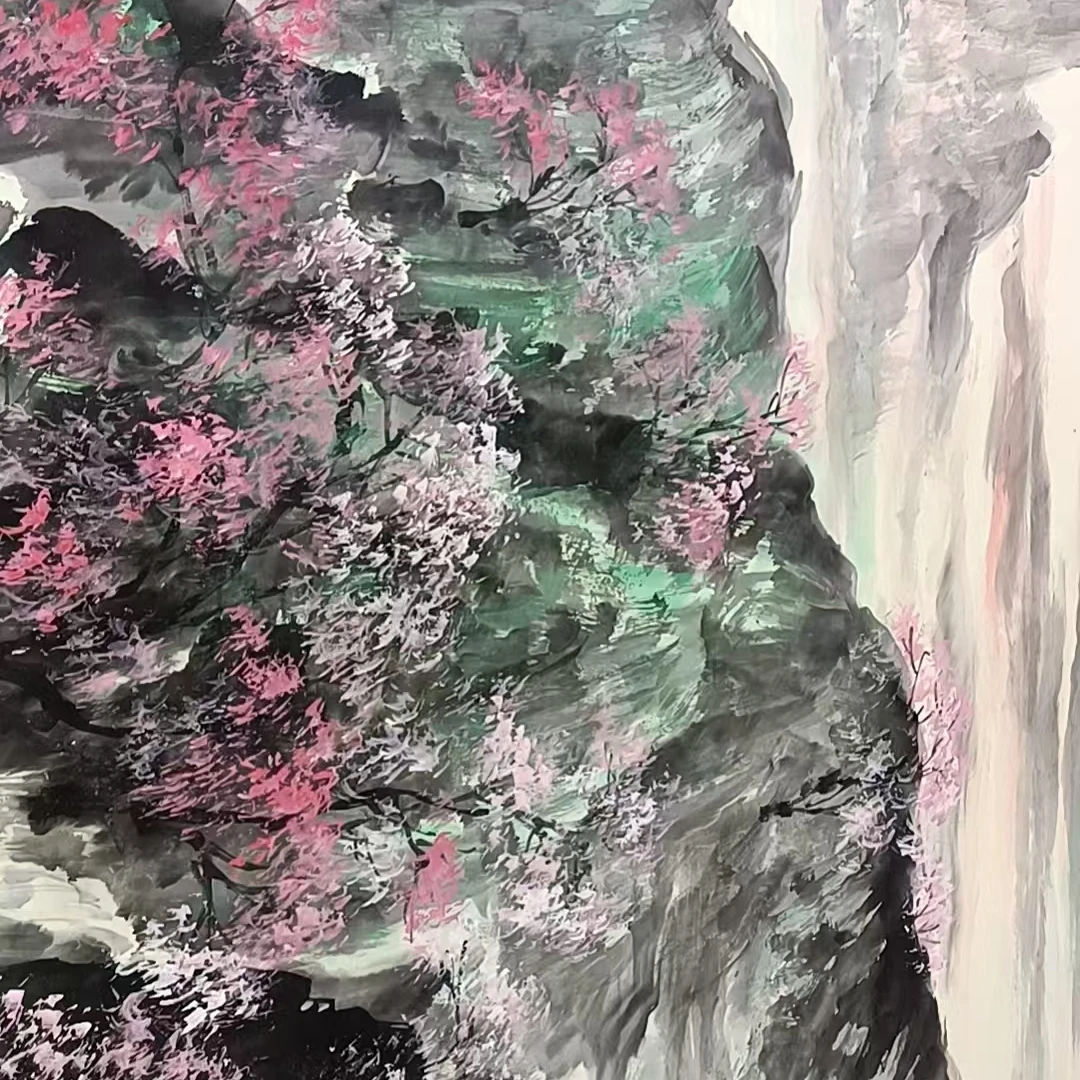 宋老款山水大画心380x160