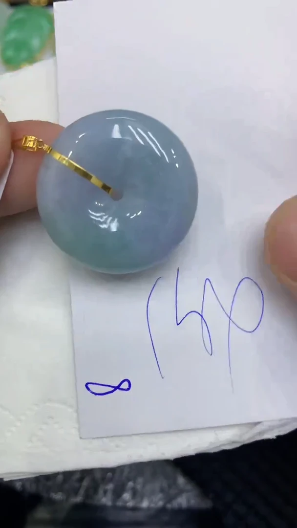 颈饰18K金镶嵌翡翠翡翠11111