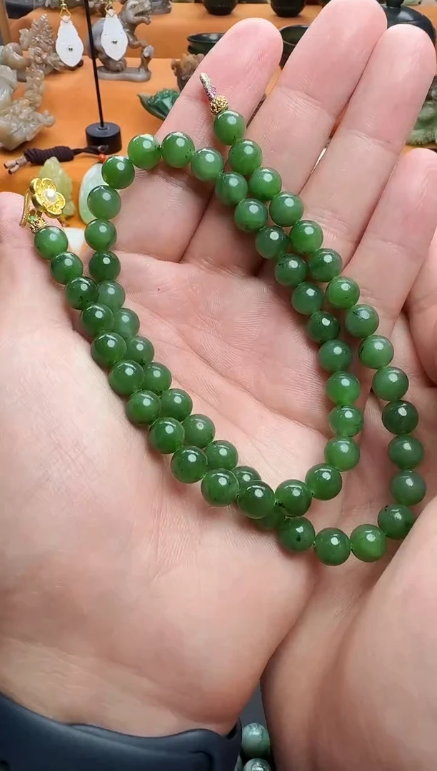 和田玉未镶嵌颈饰妈妈链 01