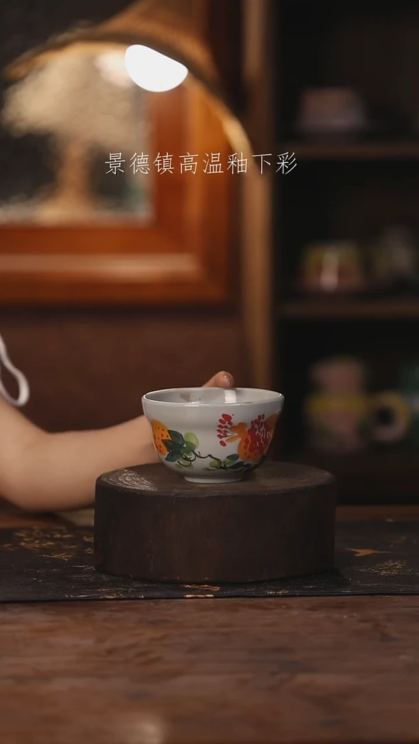 陶瓷景德镇高温釉下手绘陶瓷129