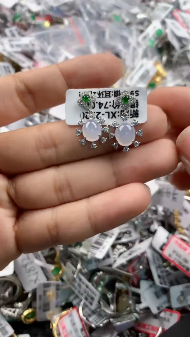 银S925镶嵌戒指翡翠3333     2
