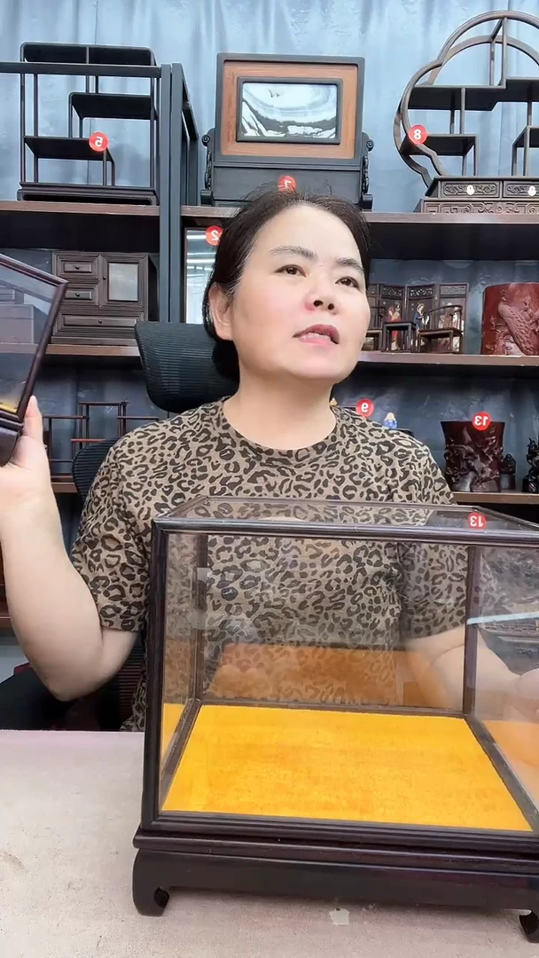 鸡翅木类端景台小李子红木工艺品3号