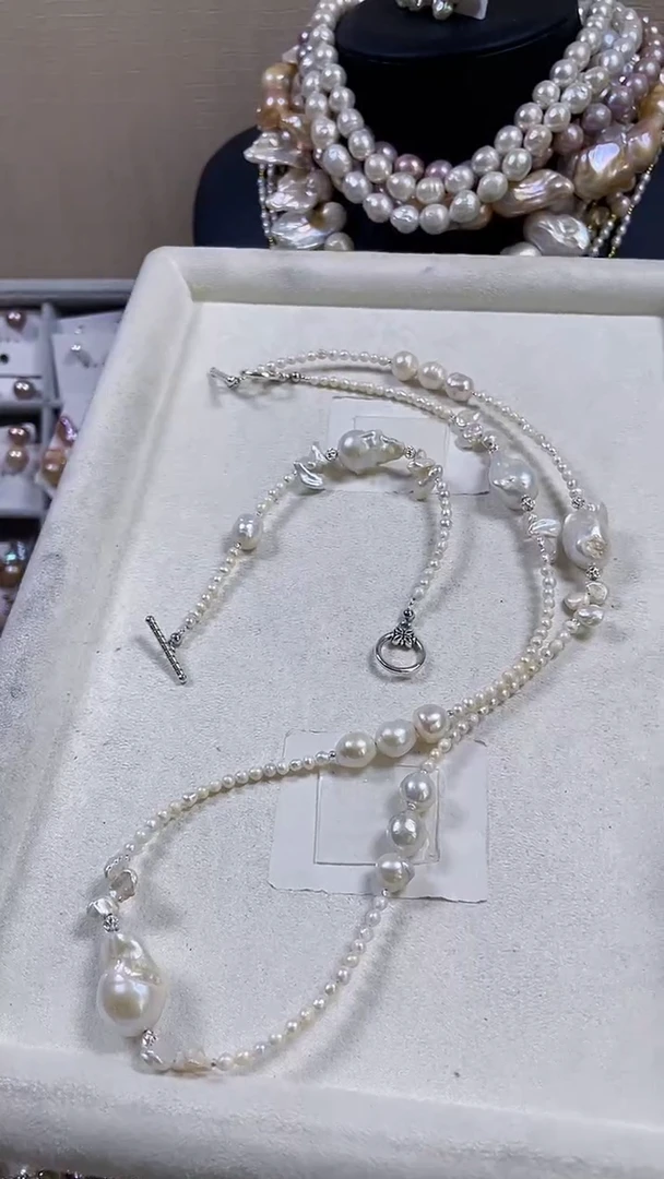 未镶嵌套装淡水珍珠【纯恬饰品】