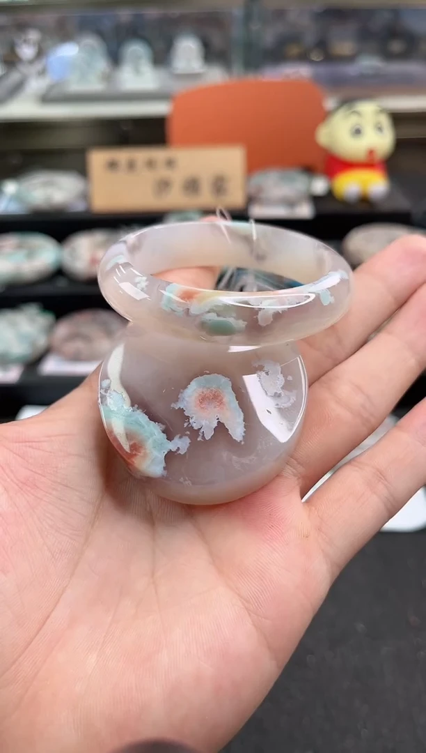 未镶嵌手镯石英质玉53圈口（赠品镯心）6460013
