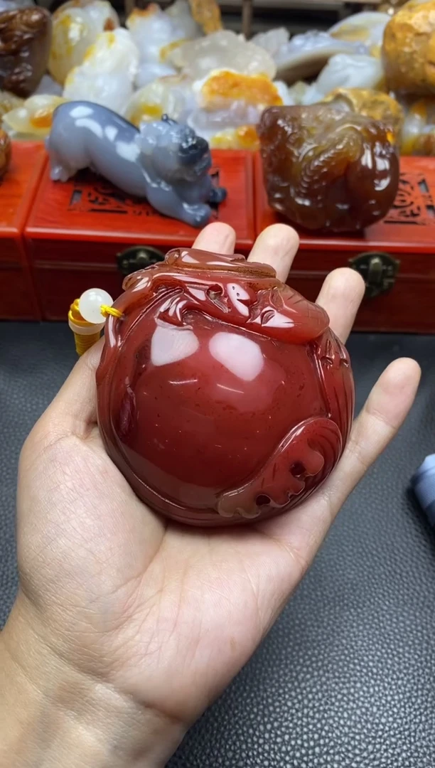 未镶嵌手把玛瑙/玉髓紫****600