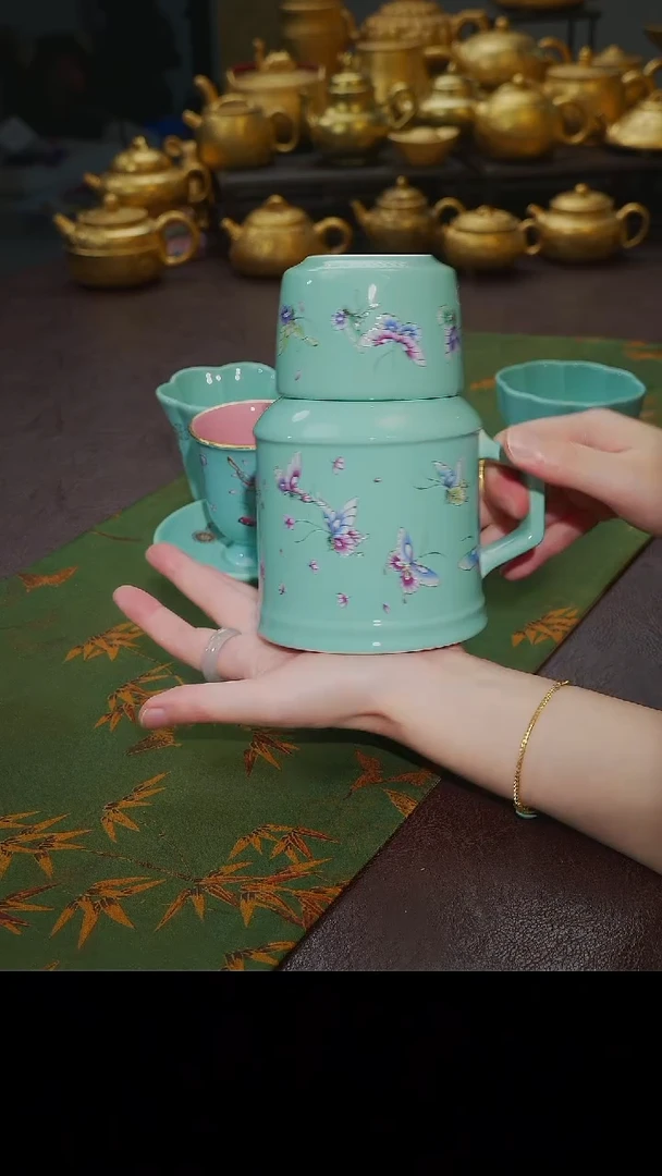 茶杯紫砂【宜景窑天水碧系列】焖泡壶25