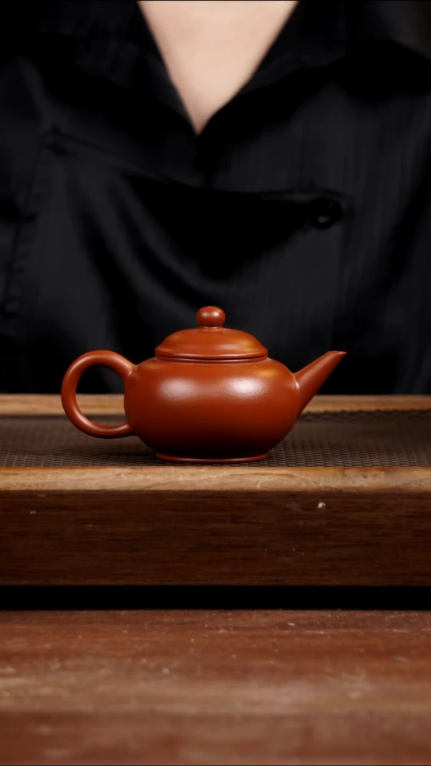 茶壶紫砂朱泥水平130CC