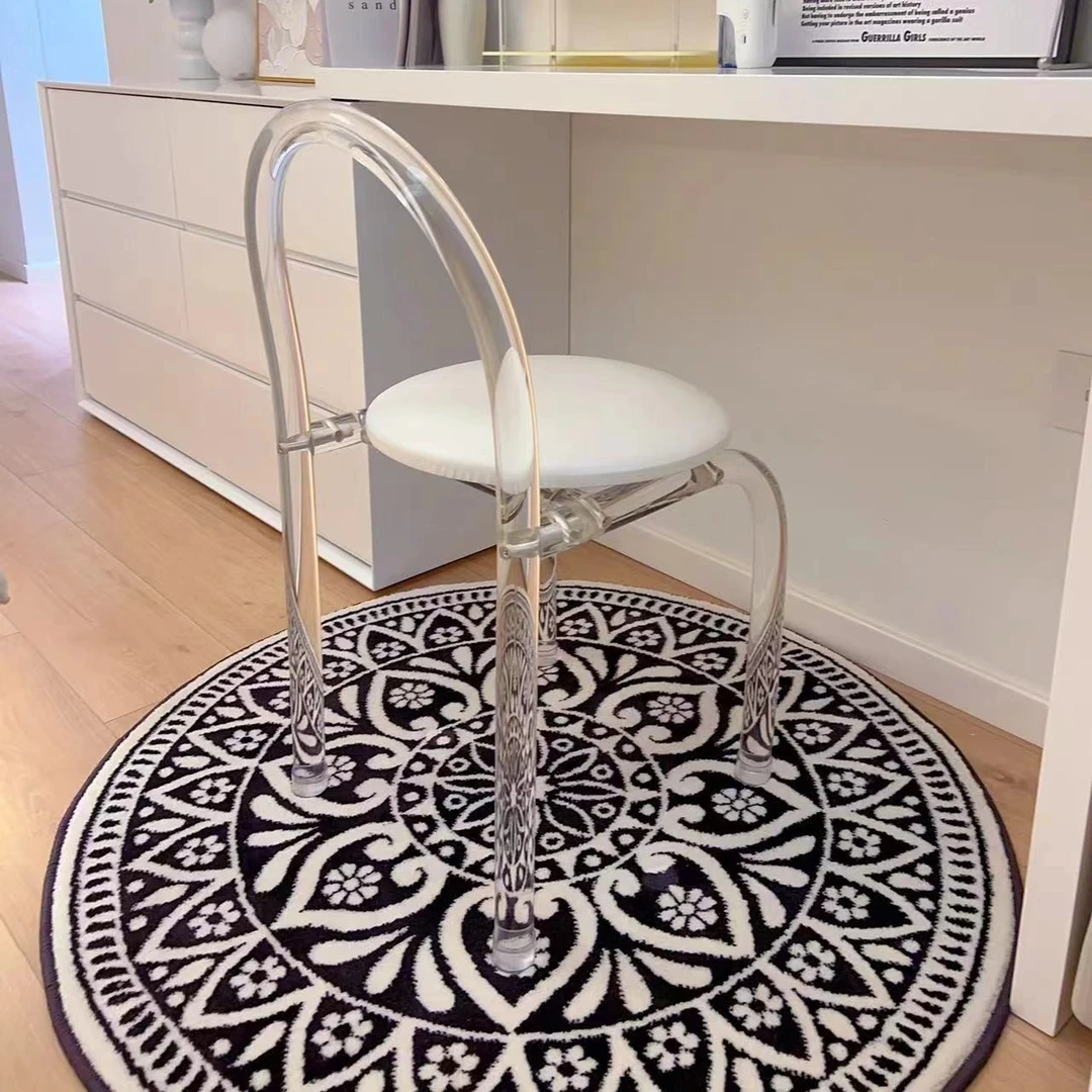 1米衣帽间圆形毯梳妆台网红书房入户门茶几垫地毯卧室地毯床边毯