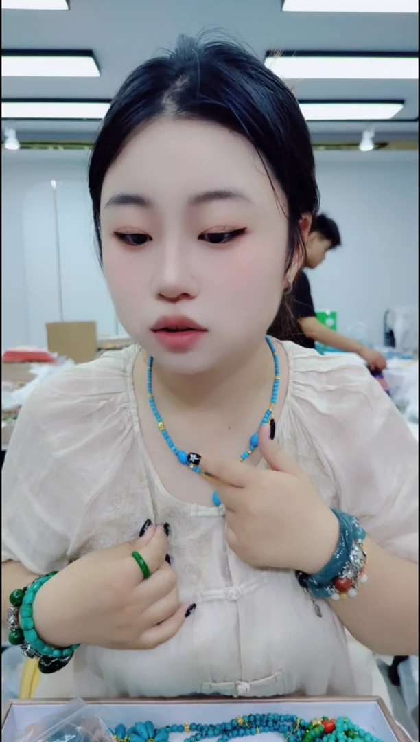 玛瑙/玉髓颈饰合金0936项链