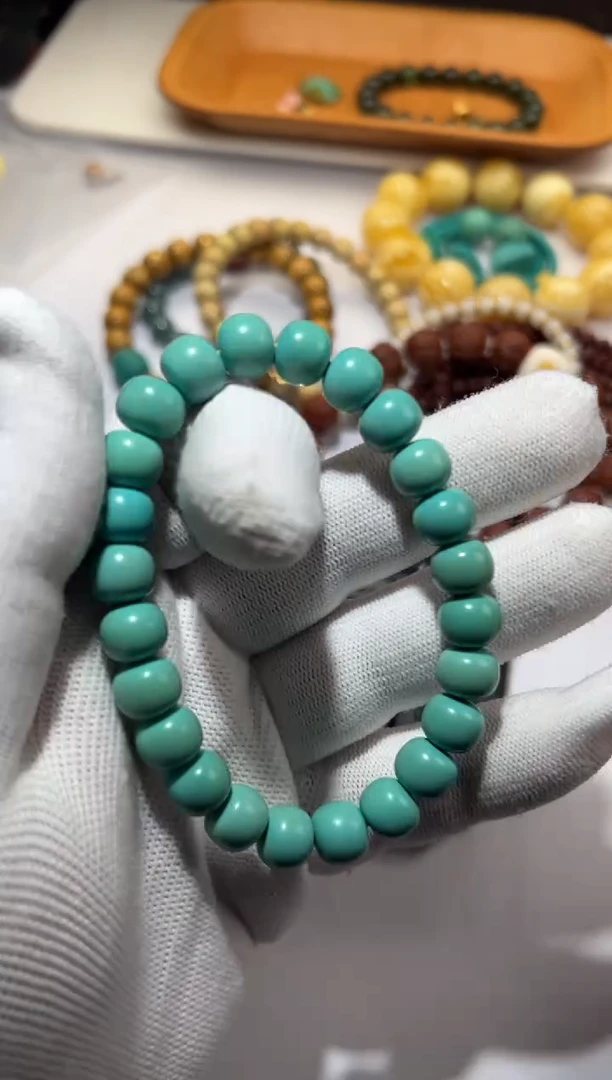 【闪购商品】绿松石手串未镶嵌绿松石老型珠手串