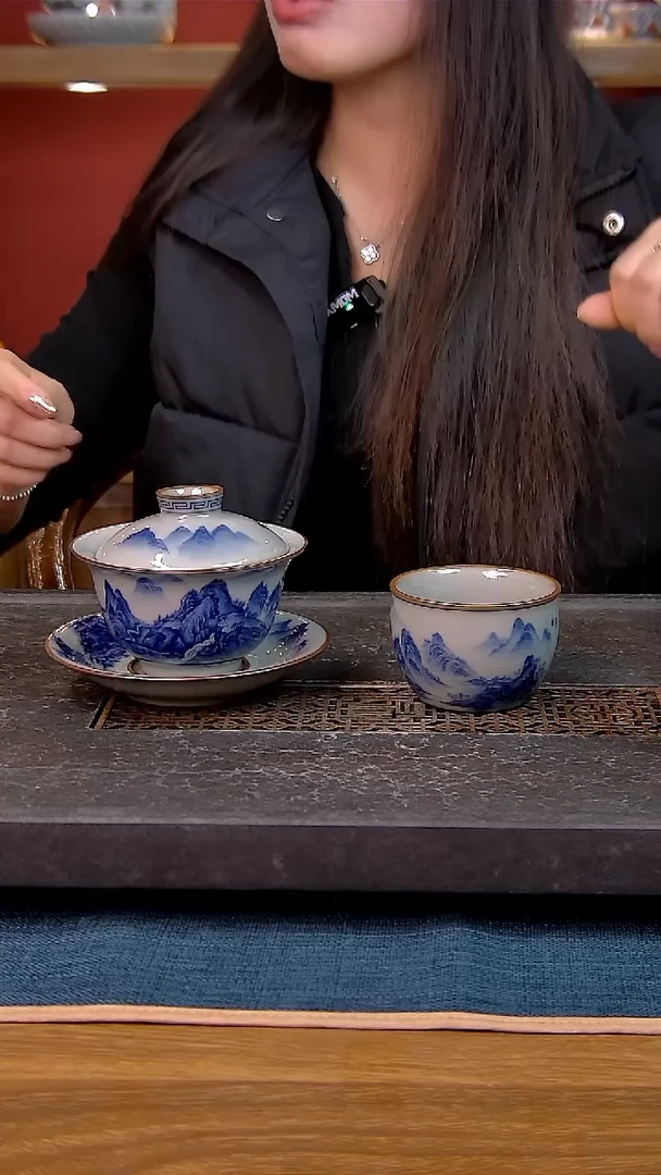 简装家用款2件套 老陶泥开片纹陶瓷茶具