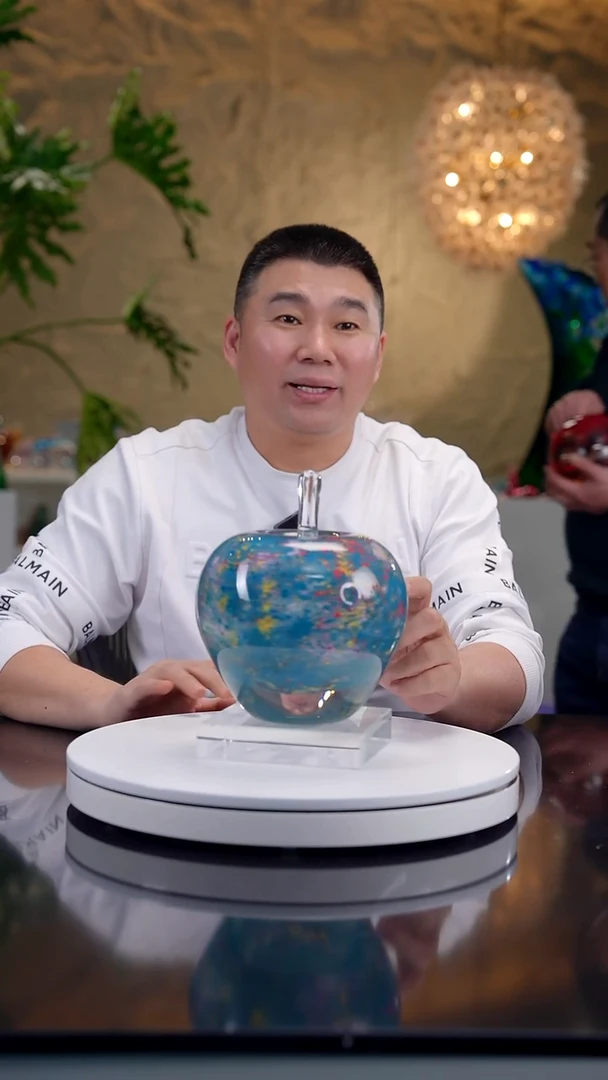 摆件莫奈花园设计款大苹果摆件