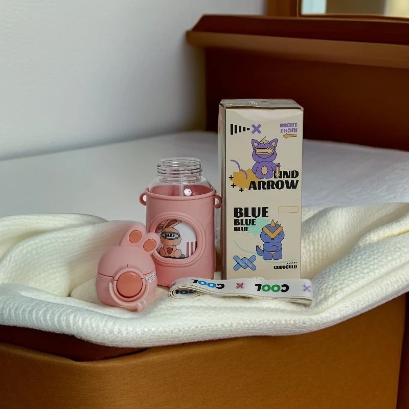 两用儿童简约外出家用可爱防锈保温杯吸管杯便携幼儿园网红