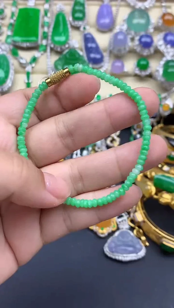 未镶嵌手链翡翠344-春日珠宝