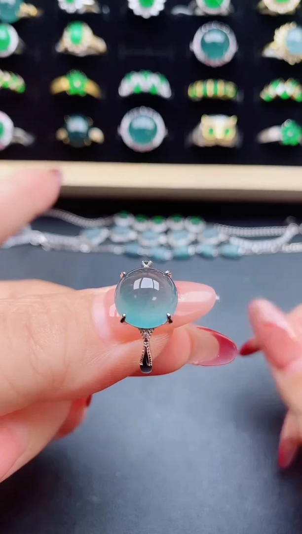 【闪购商品】翡翠戒指银S925镶嵌321321