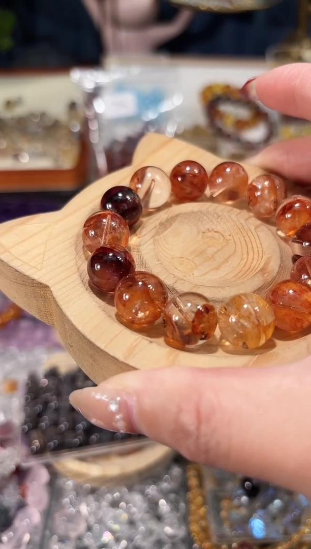 【闪购商品】水晶手串未镶嵌C93胶花单珠卡13