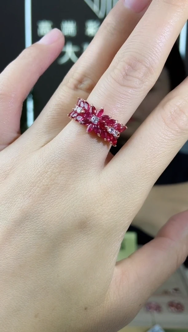 【闪购商品】红宝石手饰银S925镶嵌手饰