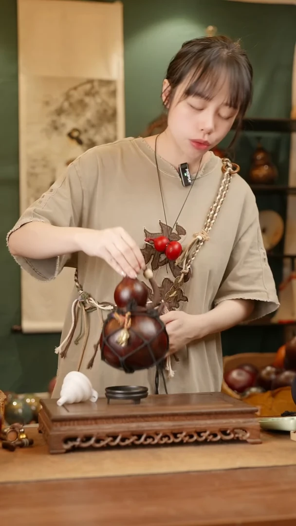 228号精品天然大漆酒葫芦一物一拍~